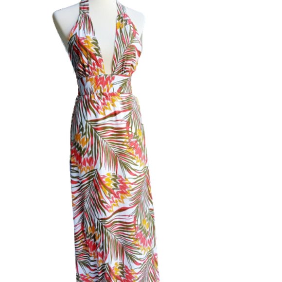Forever 21 Dresses & Skirts - Forever 21 Tropical Halter Dress Sz S